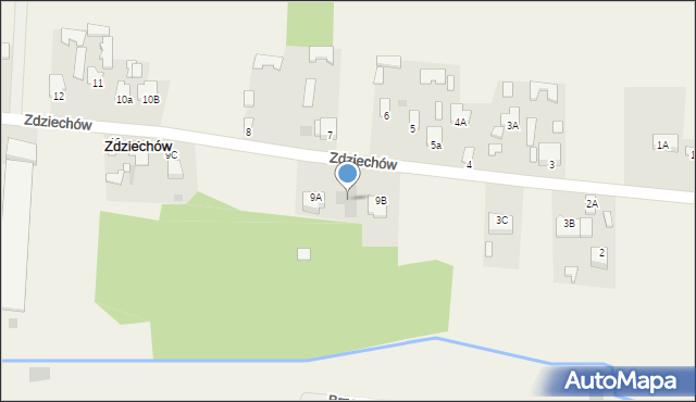 Zdziechów, Zdziechów, 9ab, mapa Zdziechów