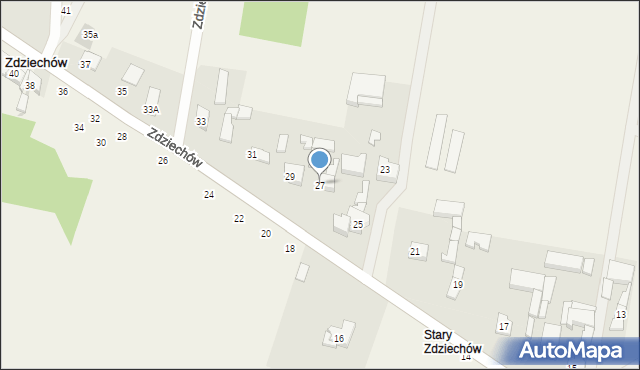 Zdziechów, Zdziechów, 27, mapa Zdziechów