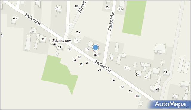 Zdziechów, Zdziechów, 33A, mapa Zdziechów