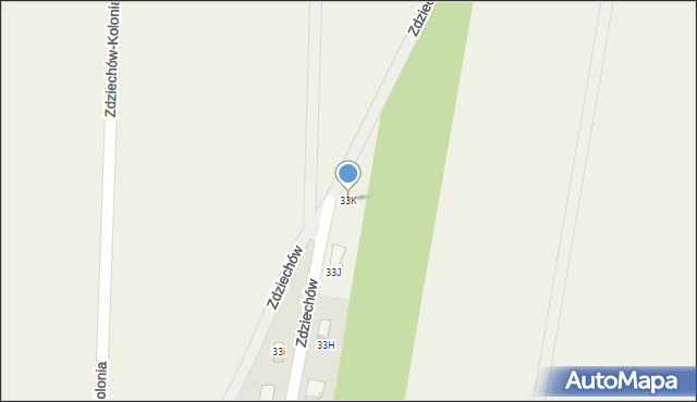 Zdziechów, Zdziechów, 33K, mapa Zdziechów
