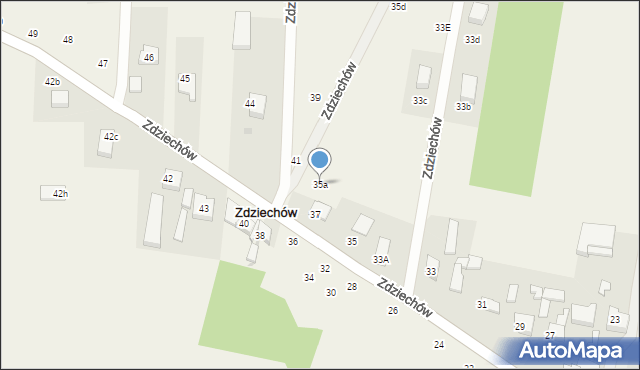 Zdziechów, Zdziechów, 35a, mapa Zdziechów