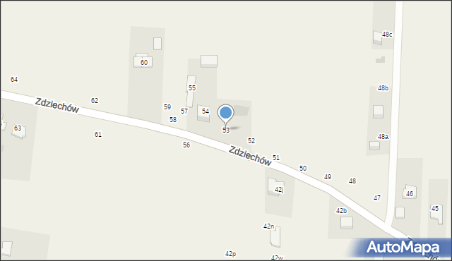 Zdziechów, Zdziechów, 53, mapa Zdziechów