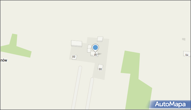 Zdziechów, Zdziechów, 90, mapa Zdziechów