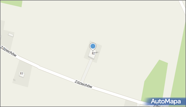 Zdziechów, Zdziechów, 93, mapa Zdziechów
