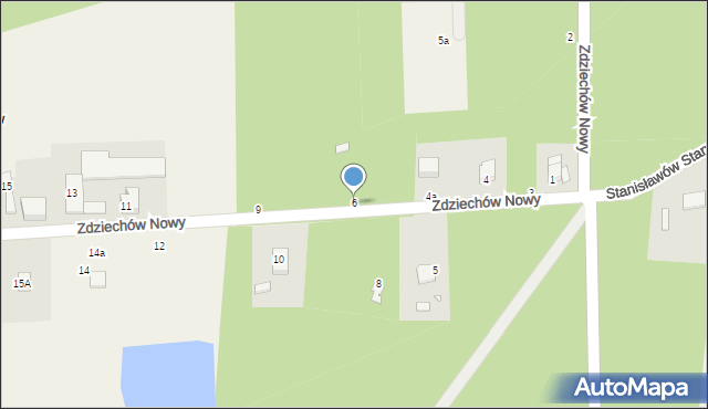Zdziechów Nowy, Zdziechów Nowy, 6, mapa Zdziechów Nowy