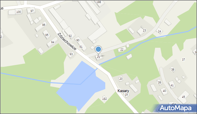 Zdziechowice, Zdziechowice, 21, mapa Zdziechowice