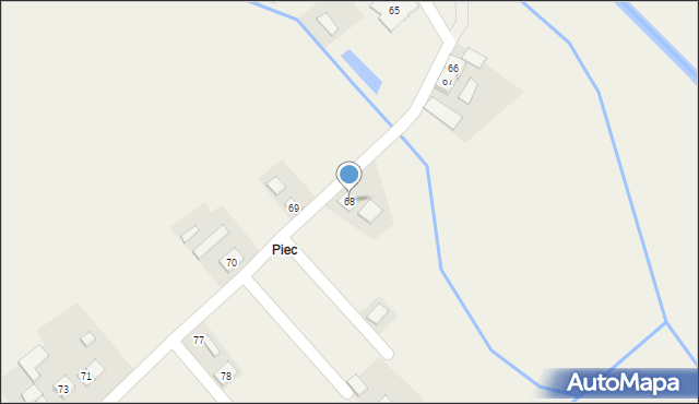 Zdziechowice, Zdziechowice, 68, mapa Zdziechowice