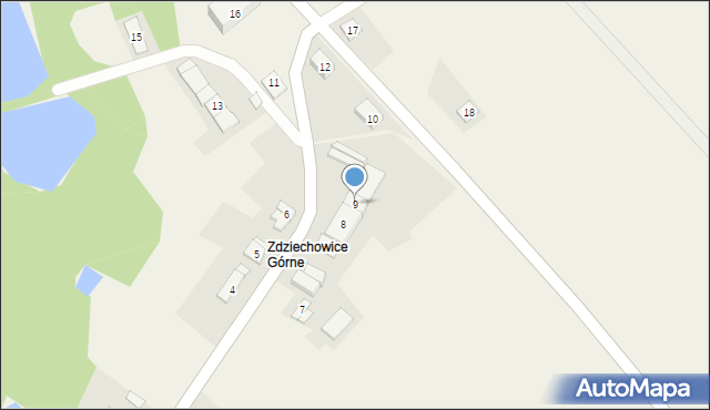 Zdziechowice, Zdziechowice, 9, mapa Zdziechowice