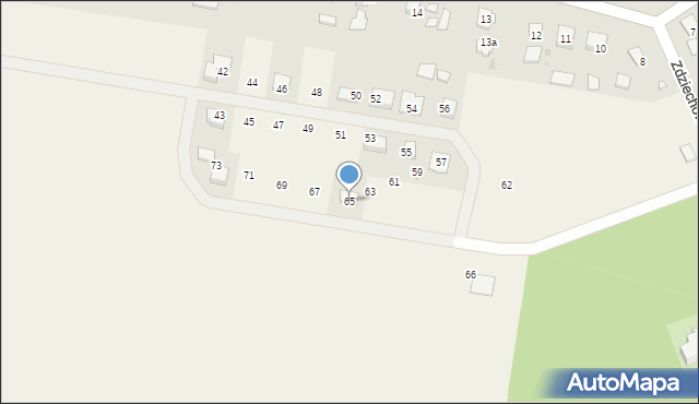 Zdziechowice, Zdziechowice, 65, mapa Zdziechowice