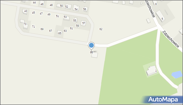 Zdziechowice, Zdziechowice, 66, mapa Zdziechowice