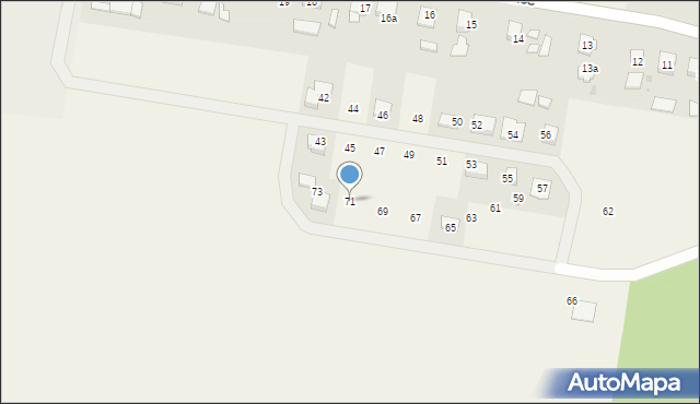 Zdziechowice, Zdziechowice, 71, mapa Zdziechowice