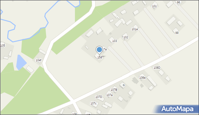 Zdziechowice Drugie, Zdziechowice Drugie, 104, mapa Zdziechowice Drugie