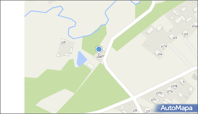 Zdziechowice Drugie, Zdziechowice Drugie, 104f, mapa Zdziechowice Drugie