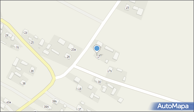 Zdziechowice Drugie, Zdziechowice Drugie, 17a, mapa Zdziechowice Drugie