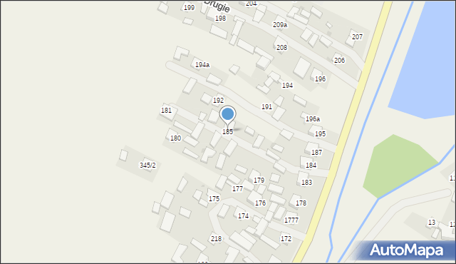 Zdziechowice Drugie, Zdziechowice Drugie, 185, mapa Zdziechowice Drugie