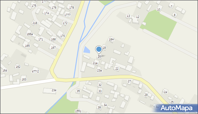 Zdziechowice Drugie, Zdziechowice Drugie, 20, mapa Zdziechowice Drugie