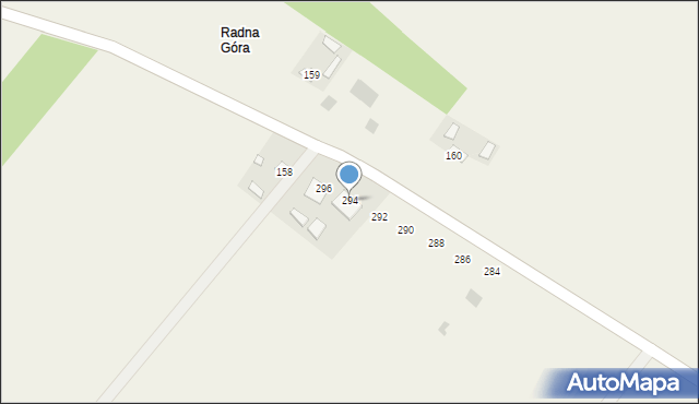 Zdziechowice Drugie, Zdziechowice Drugie, 294, mapa Zdziechowice Drugie