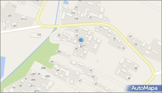 Zdziechowice Drugie, Zdziechowice Drugie, 34, mapa Zdziechowice Drugie