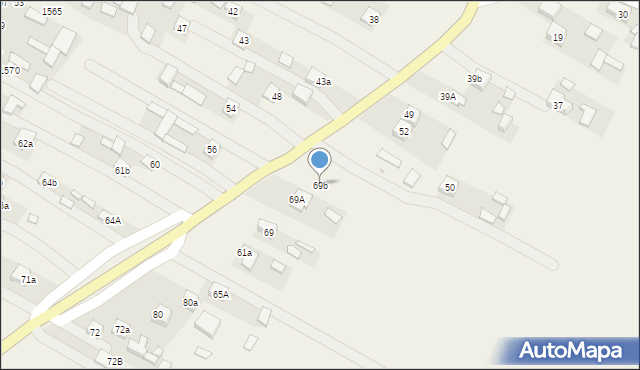 Zdziechowice Drugie, Zdziechowice Drugie, 69b, mapa Zdziechowice Drugie