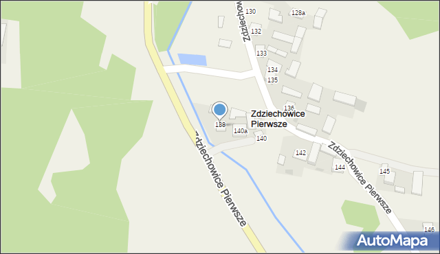 Zdziechowice Pierwsze, Zdziechowice Pierwsze, 138, mapa Zdziechowice Pierwsze