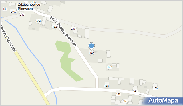 Zdziechowice Pierwsze, Zdziechowice Pierwsze, 146, mapa Zdziechowice Pierwsze