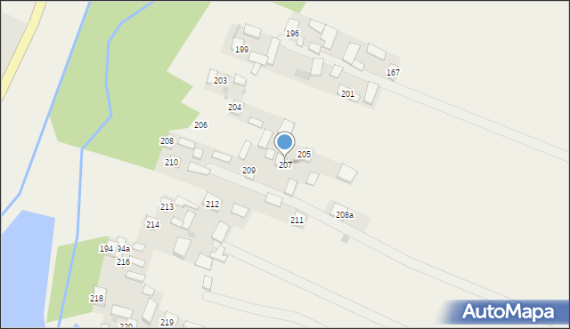 Zdziechowice Pierwsze, Zdziechowice Pierwsze, 207, mapa Zdziechowice Pierwsze