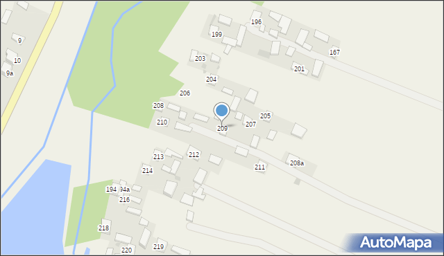Zdziechowice Pierwsze, Zdziechowice Pierwsze, 209, mapa Zdziechowice Pierwsze
