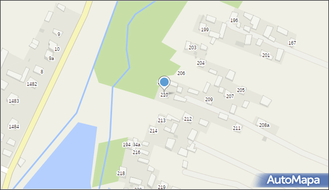 Zdziechowice Pierwsze, Zdziechowice Pierwsze, 210, mapa Zdziechowice Pierwsze