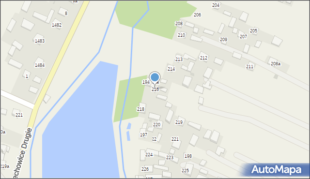 Zdziechowice Pierwsze, Zdziechowice Pierwsze, 216, mapa Zdziechowice Pierwsze