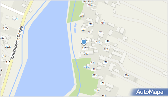 Zdziechowice Pierwsze, Zdziechowice Pierwsze, 226, mapa Zdziechowice Pierwsze