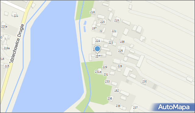 Zdziechowice Pierwsze, Zdziechowice Pierwsze, 227, mapa Zdziechowice Pierwsze