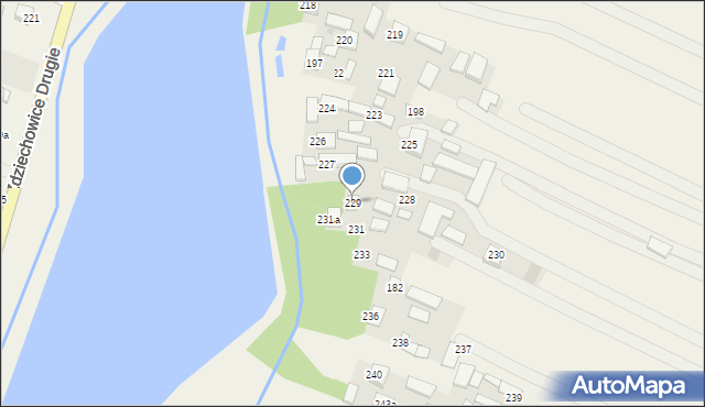 Zdziechowice Pierwsze, Zdziechowice Pierwsze, 229, mapa Zdziechowice Pierwsze