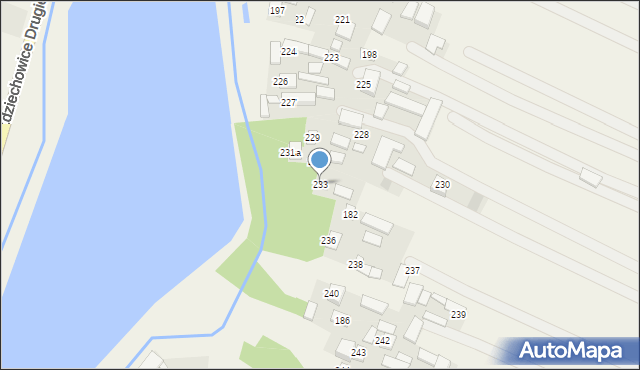 Zdziechowice Pierwsze, Zdziechowice Pierwsze, 233, mapa Zdziechowice Pierwsze