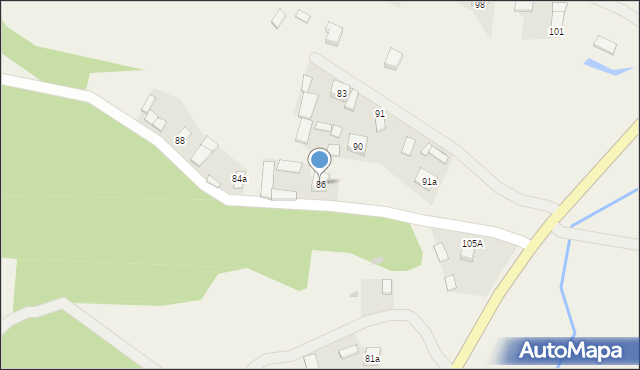 Zdziechowice Pierwsze, Zdziechowice Pierwsze, 86, mapa Zdziechowice Pierwsze