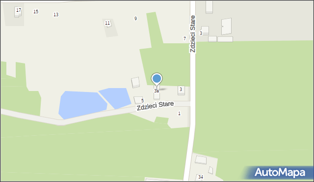 Zdzieci Stare, Zdzieci Stare, 3a, mapa Zdzieci Stare