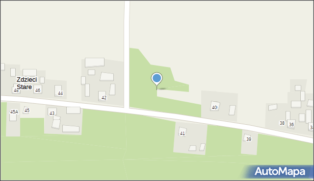 Zdzieci Stare, Zdzieci Stare, 40a, mapa Zdzieci Stare