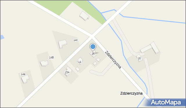 Zdzierczyzna, Zdzierczyzna, 15, mapa Zdzierczyzna