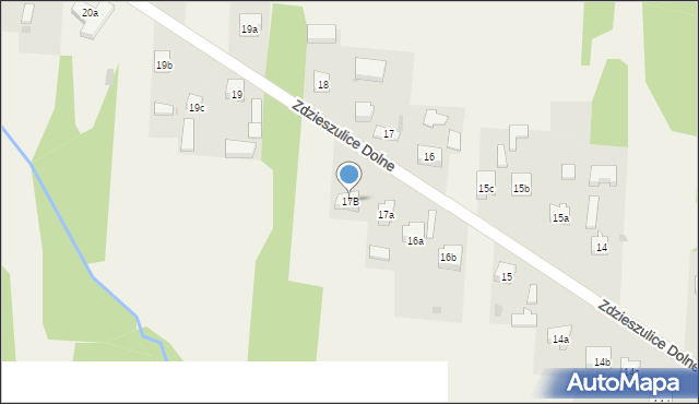 Zdzieszulice Dolne, Zdzieszulice Dolne, 17B, mapa Zdzieszulice Dolne