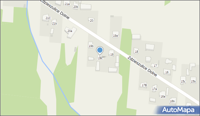 Zdzieszulice Dolne, Zdzieszulice Dolne, 19c, mapa Zdzieszulice Dolne