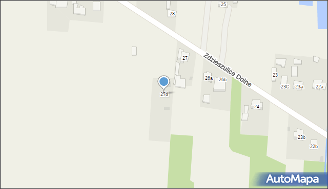 Zdzieszulice Dolne, Zdzieszulice Dolne, 27d, mapa Zdzieszulice Dolne