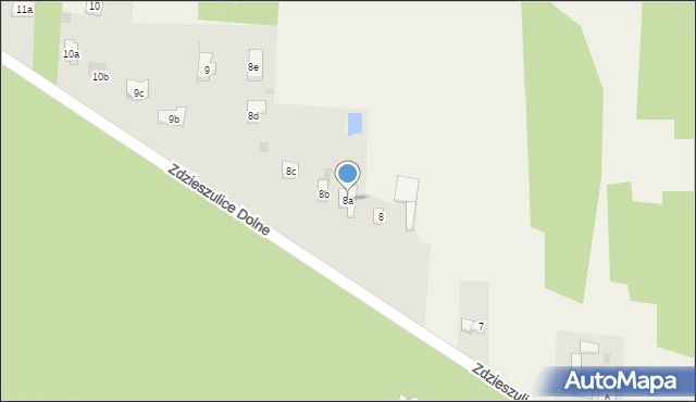 Zdzieszulice Dolne, Zdzieszulice Dolne, 8a, mapa Zdzieszulice Dolne