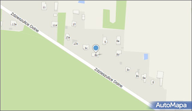 Zdzieszulice Dolne, Zdzieszulice Dolne, 9b, mapa Zdzieszulice Dolne