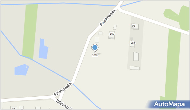 Zdzieszulice Górne, Zdzieszulice Górne, 100b, mapa Zdzieszulice Górne