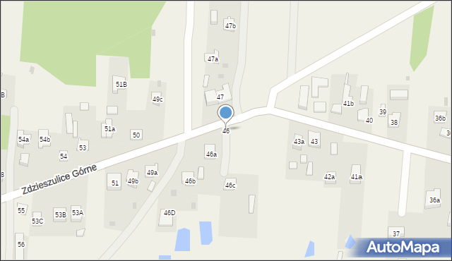 Zdzieszulice Górne, Zdzieszulice Górne, 46, mapa Zdzieszulice Górne