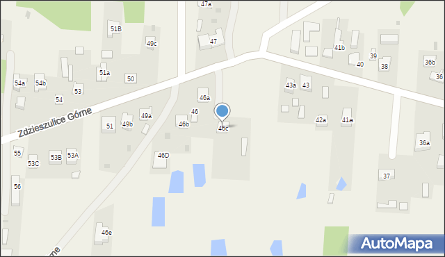 Zdzieszulice Górne, Zdzieszulice Górne, 46c, mapa Zdzieszulice Górne