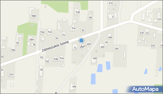 Zdzieszulice Górne, Zdzieszulice Górne, 49b, mapa Zdzieszulice Górne