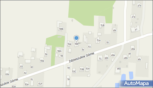 Zdzieszulice Górne, Zdzieszulice Górne, 54b, mapa Zdzieszulice Górne