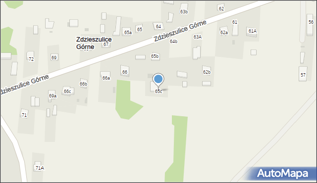 Zdzieszulice Górne, Zdzieszulice Górne, 65c, mapa Zdzieszulice Górne