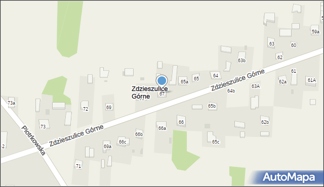 Zdzieszulice Górne, Zdzieszulice Górne, 67, mapa Zdzieszulice Górne