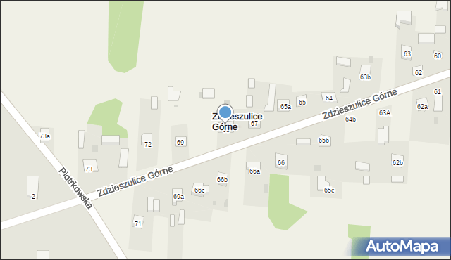 Zdzieszulice Górne, Zdzieszulice Górne, 68, mapa Zdzieszulice Górne